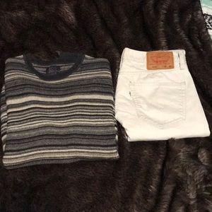 Levi’s and Joe Sweater